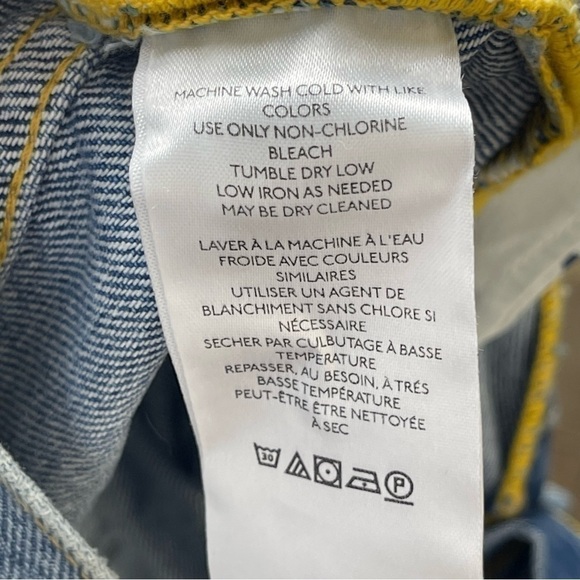 Free People We the Free Women's Maggie Mid Rise Straight Leg Jean Size 27 - Picture 14 of 14